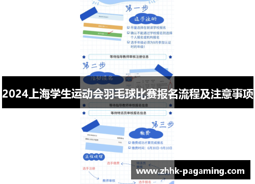 2024上海学生运动会羽毛球比赛报名流程及注意事项 2024上海学生运动会羽毛球比赛报名流程及注意事项