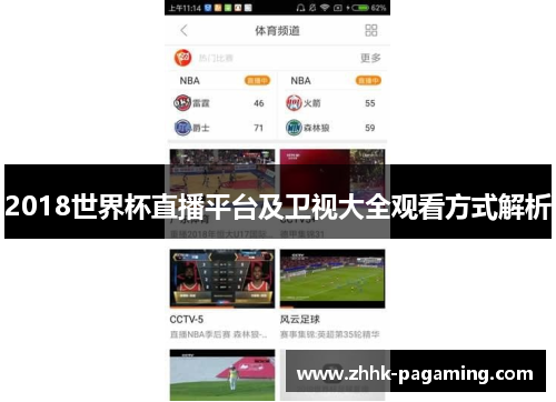 2018世界杯直播平台及卫视大全观看方式解析 2018世界杯直播平台及卫视大全观看方式解析